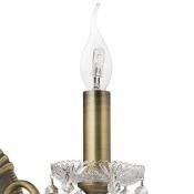 Накладной светильник -бра Osgona без лампы 700621 CLASSIC 2х60W E14 220V IP20 бронза/прозрачный