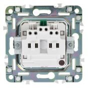 Штепсельная розетка встраиваемая IEK SKANDY 16А SK-R14-16-1-K02 SK-R06B с з/к и шторками безвинтовое крепление черный