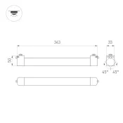 Трековый светильник  10W Белый дневной LGD-NEPTUN-2TR-L343 WH 100deg на шинопровод белый 051912