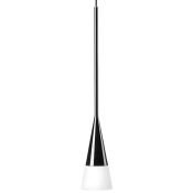 Подвесной светильник без лампы Lightstar 804117 CONICITA 1х40W E14 конус черный/белый