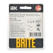 Рамка металлическая 1 пост IEK BRITE BR-M12-M-01-K48 РУ-1-1-Бр титан RE