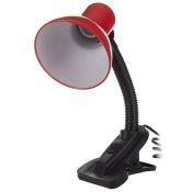 светильник настольный без лампы TLI-202  E27 00757 на прищепке красный