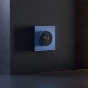Терморегулятор электронный VOLTUM S70 с индикацией и датчиком для теплого пола деним