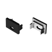 Заглушка SL-SLIM15-H10 BLACK с отверстием (комплект) 058492