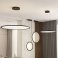 Подвесной светильник  35W Белый -MIX DENKIRS VEIL DK6607-BK 230V с ПДУ круглый черный