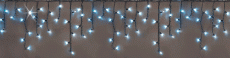 гирлянда БАХРОМА   8W Белый, Rich LED RL-i3*0.5F-RB/W,  черный резиновый провод 3x0.5 м., соединяемая, 220V, 112 Led, IP65, мерцание