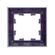Рамка пластик 1 пост IEK BRITE BR-M12-K35 РУ-1-БрМ маренго