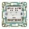 Выключатель встраиваемый двухклавишный IEK SKANDY SK-V20-0-10-K01 SK-V04W арктический белый