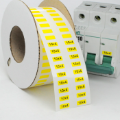 Наклейка прямоугольная NPP-10х04 Y для принтера RT200, RT230, желтый, 6000 шт. в упаковке