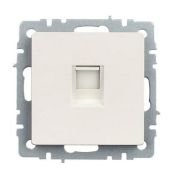 Розетка встраиваемая компьютерная IEK BRITE BR-K10-1-K36 РК10-БрЖ RJ45 кат.5E жемчуг