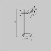 светильник настольный   8W MOD070TL-L8B3K ФАД / Fad черный