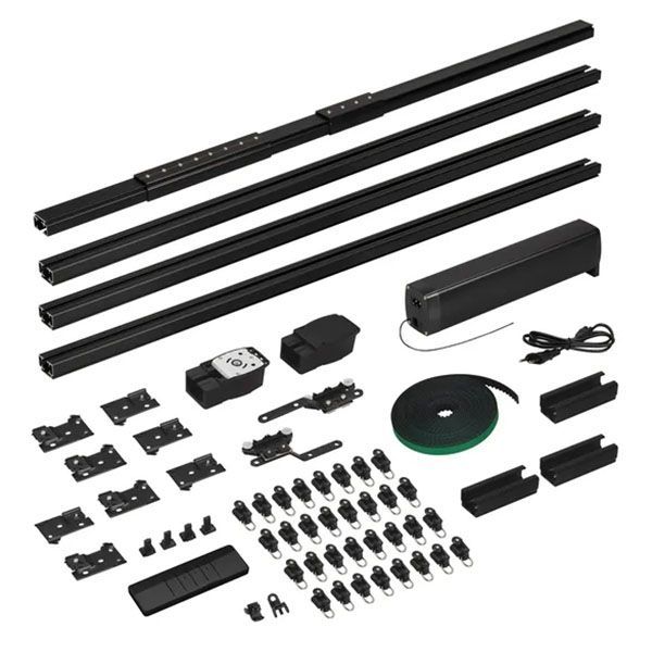 Карниз для штор с электроприводом CNK-M1-TY-RF-4M-BK длиной до 4,15м 061463 TUYA