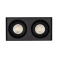 Накладной светильник  22W Белый теплый 023085 SP-CUBUS-S100x200BK-2x11W 220V двойной куб черный Уценка!!! с витрины