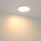 Встраиваемый светильник-панель  13W Белый теплый  020110 DL-142M-13W 220V IP20 круглый белый Уценка!!!