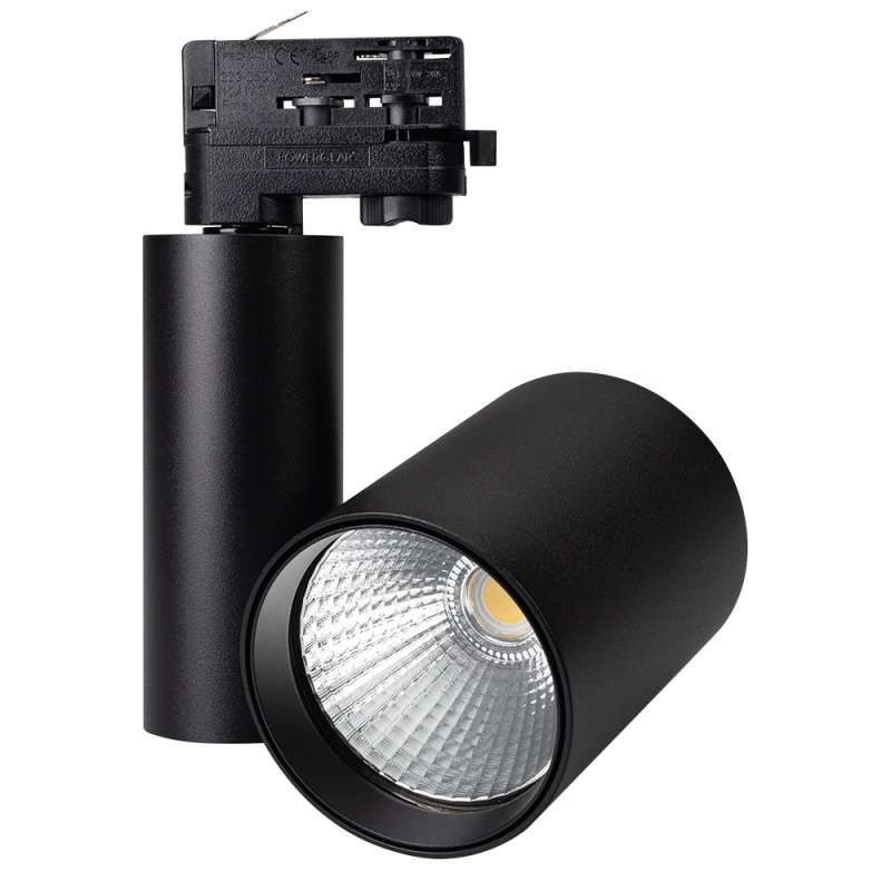 Трековый светильник  40W Белый дневной LGD-SHOP-4TR-R100 BK 24deg на шинопровод черный 026282