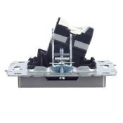 Розетка встраиваемая компьютерная IEK BRITE BR-K10-1-K46 РК10-БрС RJ45 кат.5E сталь