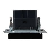 Розетка встраиваемая USB IEK BRITE A+C 18Вт BR-U22-018-K53 РЮ11-1-БрГ графит