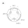 светильник 20W MIX 045537 LGD-CASTELLO-BOLL-H800 Warm3500-MIX 80 deg 220V IP65 прямоугольный стационарный серый