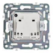 Штепсельная розетка встраиваемая IEK SKANDY 10А SK-R10-10-K50 SK-R02N без з/к без шторок металл никель
