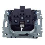 Штепсельная розетка встраиваемая IEK BRITE 16А BR-R11-16-K53 РС11-1-0-БрГ с з/к без з/ш графит