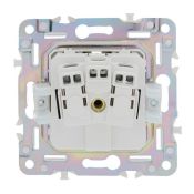 Штепсельная розетка встраиваемая IEK SKANDY 16А SK-R14-16-K37 SK-R04Sh с з/к без з/ш шампань