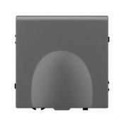 Штепсельная розетка встраиваемая Arlight SCT-NOBE-MCP-SFPL-GR 16А 054283 с/з с крышкой серый IP44