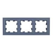 Рамка пластик 3 поста IEK BRITE BR-M32-K35 РУ-3-БрМ маренго