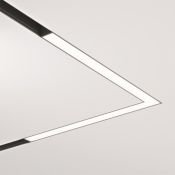 Трековый светильник угловой 24W Белый теплый Базис угловой/Basis Angle Exility 120deg TR042-2-24W3K IP20 на магнитный шинопровод черный