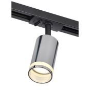 Трековый светильник однофазный IEK LIGHTING без лампы 4116 LT-USB0-4116-GU10-1-K23 на шинопровод хром