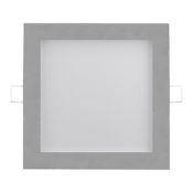 Встраиваемый светильник-панель  18W Белый теплый  017686 DL200x200S-18W 220V IP20 квадратный серебристый