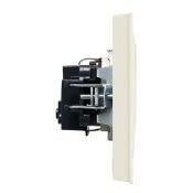 Штепсельная розетка встраиваемая IEK BRITE 16А BR-R14-16-K10-F РСР14-1-0-БрКр с з/к и шторками в сборе бежевый