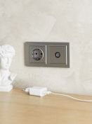 Рамка пластик 2 поста IEK BRITE BR-M22-44-K46 РУ-2-БрС-44 сталь IP44