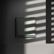 Выключатель с самовозвратом встраиваемый VOLTUM S70 одноклавишный 10А титан