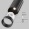 Накладной светильник  12W Белый теплый C055CL-L12B2.7K-W-B Фокус /FOCUS 220V цилиндр черный
