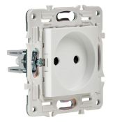 Штепсельная розетка встраиваемая IEK SKANDY 10А SK-R10-10-K01 SK-R02W без з/к без шторок арктический белый