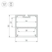 алюминиевый профиль SL-LINE-5050-3000 ANOD 036202