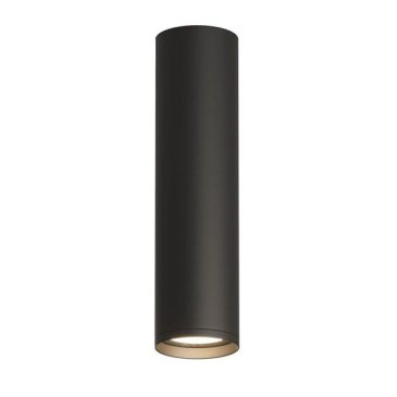 Накладной светильник DENKIRS без лампы TUBE DK2052-BK GU10 цилиндр черный