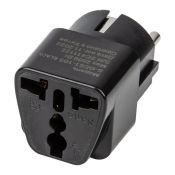 Европереходник 10А с заземлением UL-00010562 S-GES1-10S BLACK