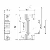 Автоматический выключатель 1-пол. 6А W901P064 C6 4.5кА