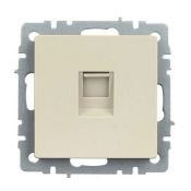 Розетка встраиваемая компьютерная IEK BRITE BR-K10-1-K10 РК10-БрКр RJ45 кат.5E бежевый
