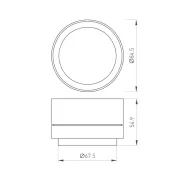 Насадка с изменяемым углом LGD-ZOOMLENS-R85 (BK, 17-50 deg) 046748