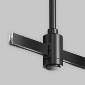 Крепление потолочное 78мм с вводом питания Flarity черный TRA156C-B1-B