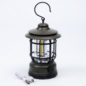 Светодиодный фонарь кемпинговый аккумуляторный, СОВ, 18650, 10 Вт, 800 мАч, регулировка яркости