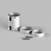 Коннектор для гибкого неона Maytoni NEMO 20322 соединительный для сращивания круглого неона 360° D25 серебро