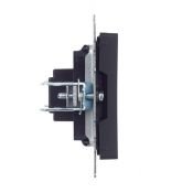 Розетка встраиваемая HDMI IEK BRITE BR-H10-K53 РHDMI-0-БрГ графит