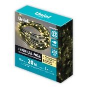 гирлянда РОСА Белый теплый UL-00012079 ULD-S2000-200-DGA WARM WHITE IP20 DEW 220V 20м