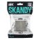 Выключатель встраиваемый двухклавишный IEK SKANDY SK-V20-0-10-K50 SK-V04N металл никель
