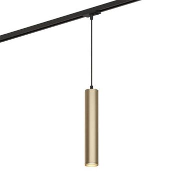 Трековый светильник  15W SOLID TUBE DK6210-BG под лампу GU10 IP20 на шинопровод золотой
