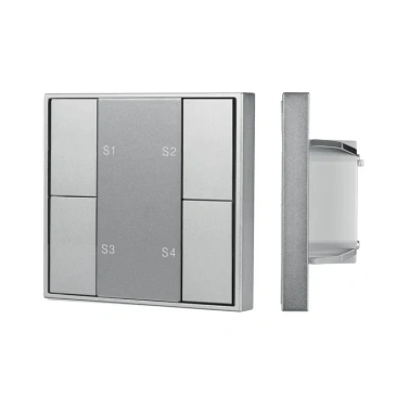 Панель Knob DALI-201-23-1G-4SC-IN Silver (BUS, Frame) 048184