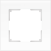 Рамка стеклянная 1 пост WERKEL Favorit WL01-Frame-01 / W0011105  белый матовый